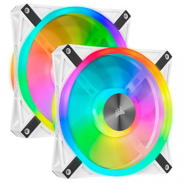 Corsair QL Series QL140 RGB (Par 2) Blanc Corsair QL Series QL140 RGB (Par 2) Blanc
